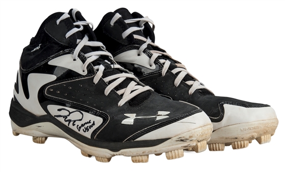 2015 Joc Pederson Game Used and Signed Rookie Cleats